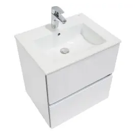 Alacsony ár | Roca Cube mosdó szekrénnyel 55 cm fehér A85119A806