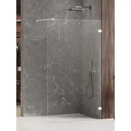 Expressz szállítás | New Trendy Avexa White zuhanykabin fal walk-in 100 cm fehér matt/átlátszó üveg EXK-2921